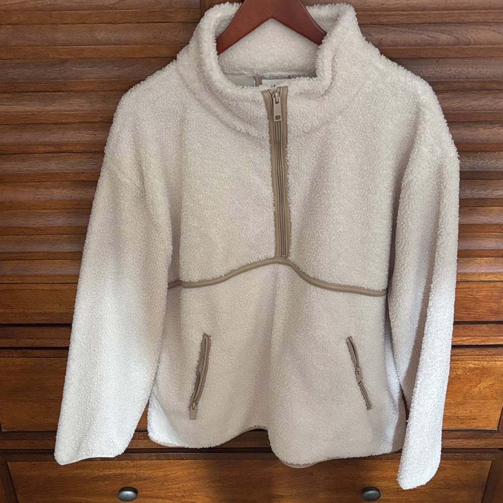 Cozy Cream Sherpa Pullover